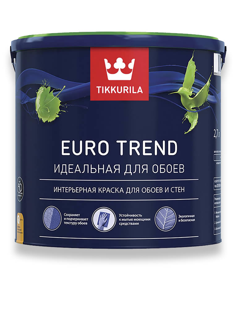 Краска Tikkurila Euro Trend База А 2,7 л