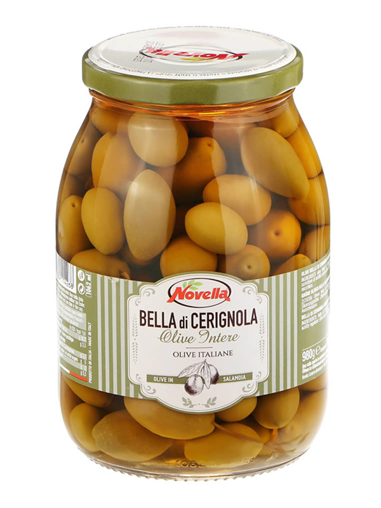 Оливки Novella Bella di Cerignola цельные