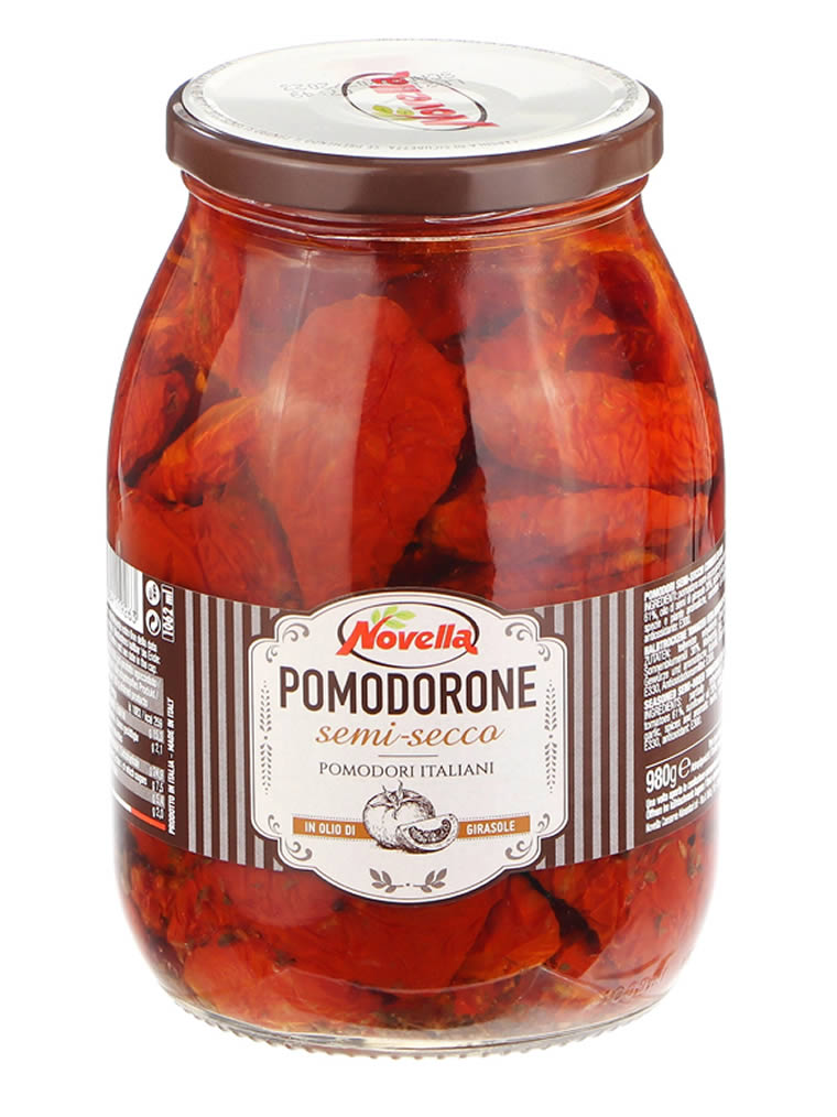 Вяленые помидоры Novella Pomodorone в масле